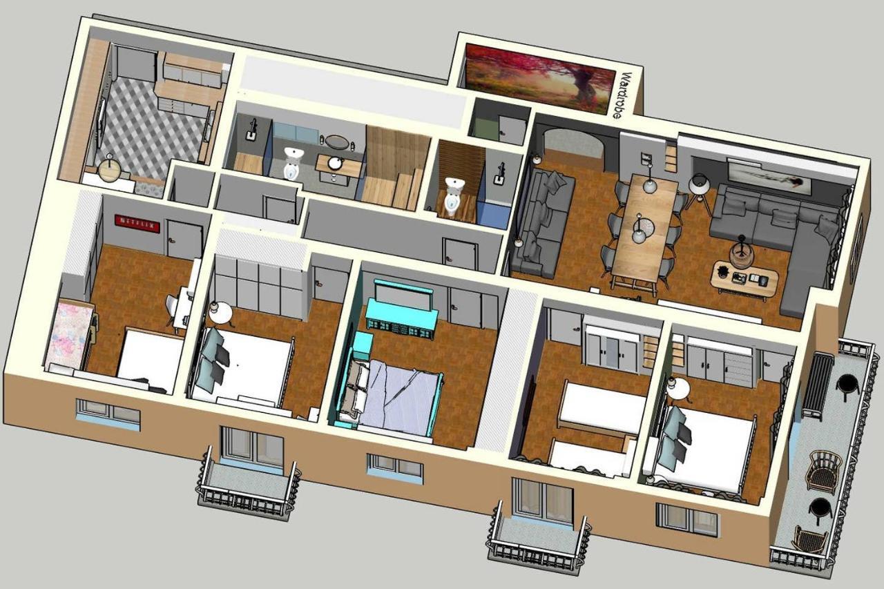 Victoria 5star / 5BR BigApt / Sauna / 2min to metro Atenas Exterior foto