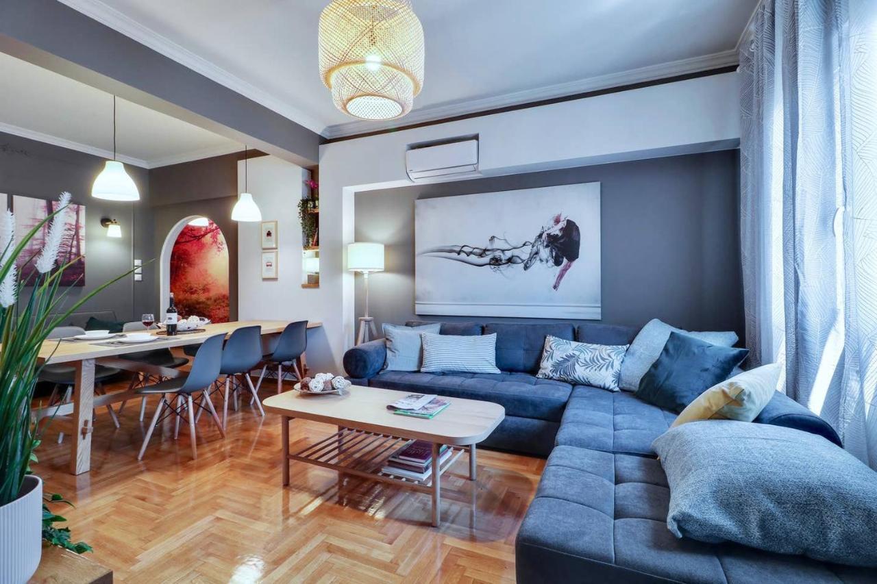Victoria 5star / 5BR BigApt / Sauna / 2min to metro Atenas Exterior foto
