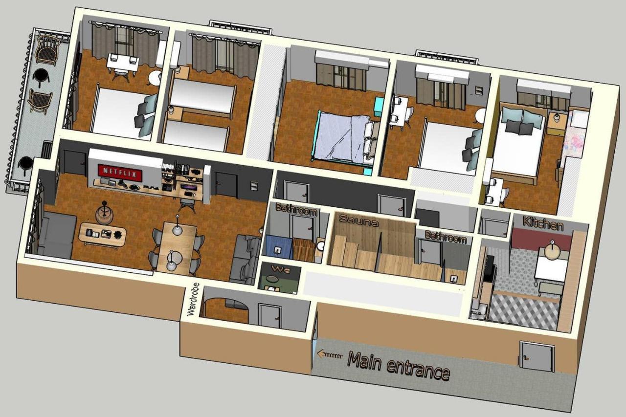 Victoria 5star / 5BR BigApt / Sauna / 2min to metro Atenas Exterior foto