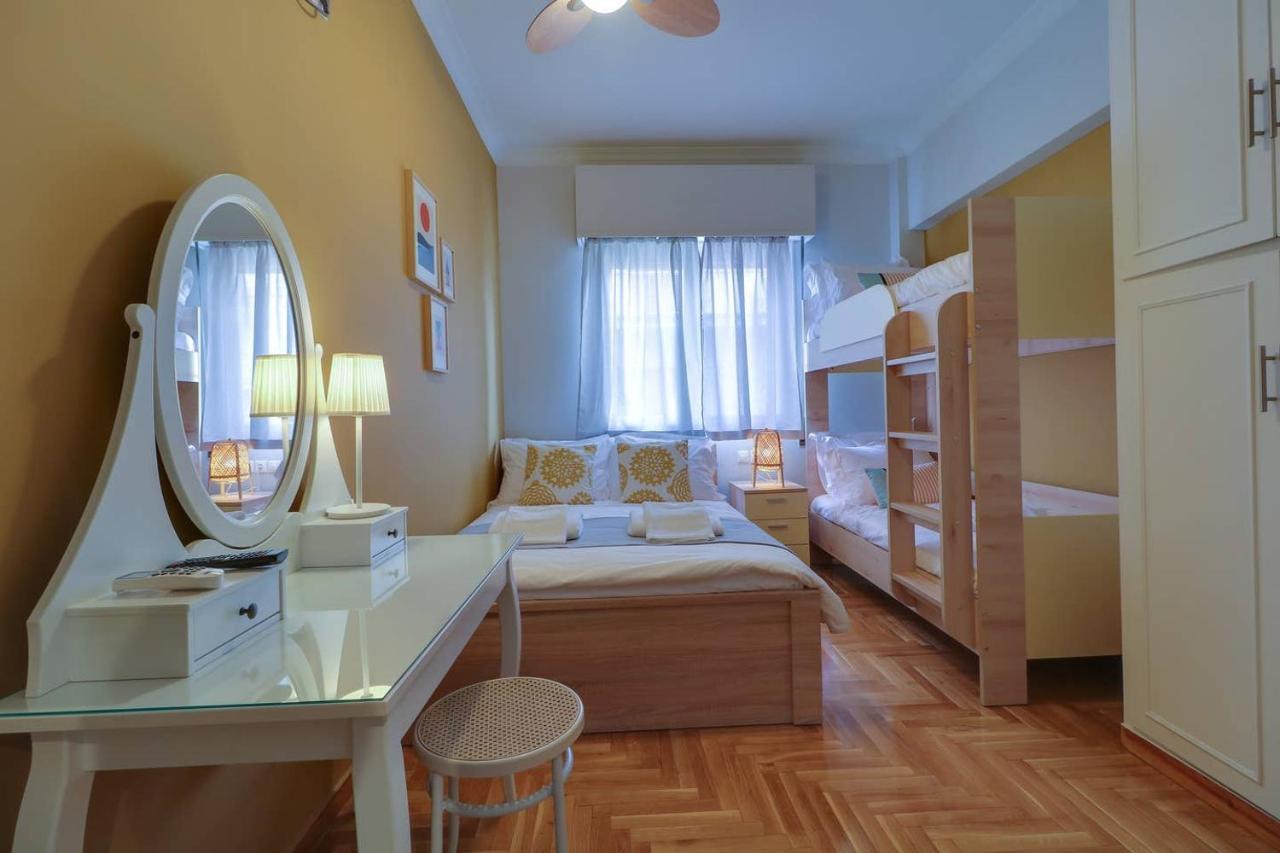 Victoria 5star / 5BR BigApt / Sauna / 2min to metro Atenas Exterior foto