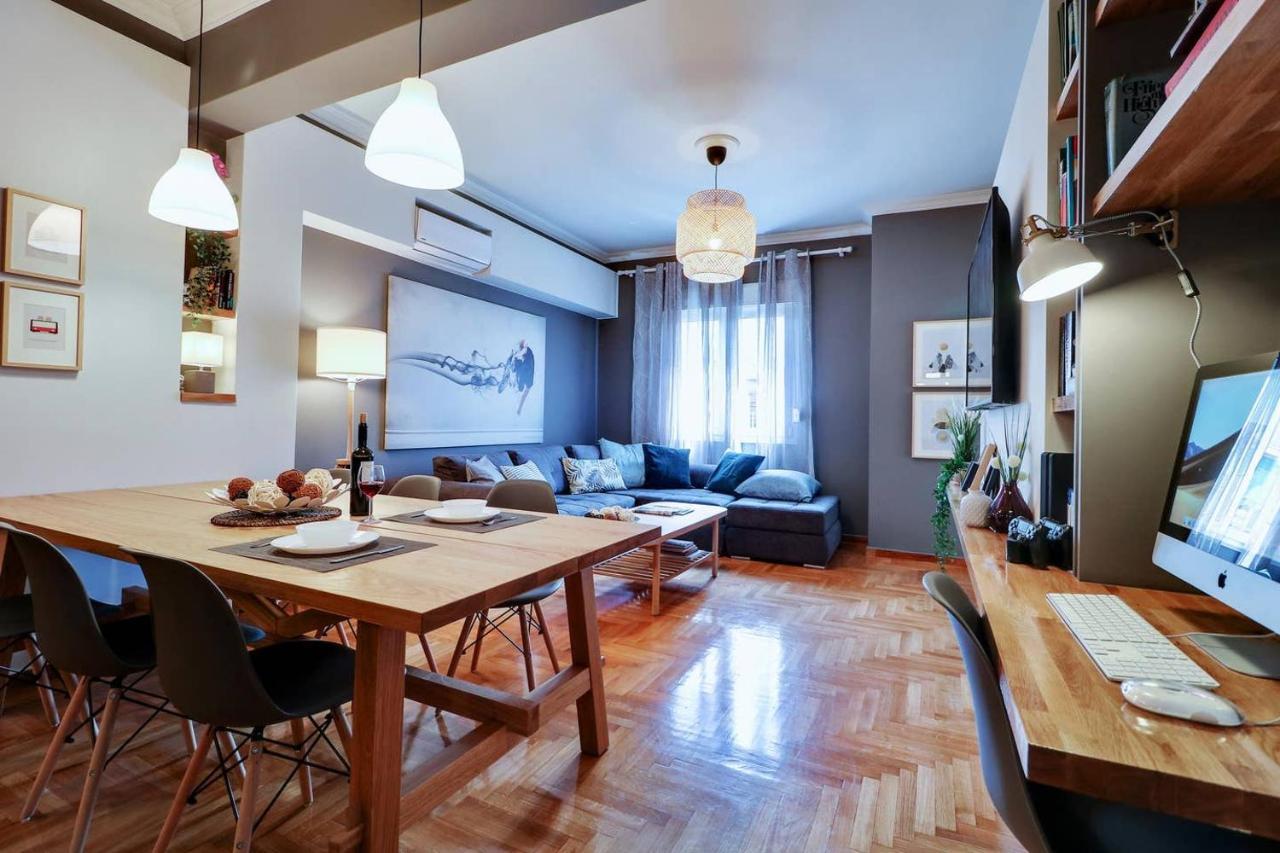 Victoria 5star / 5BR BigApt / Sauna / 2min to metro Atenas Exterior foto