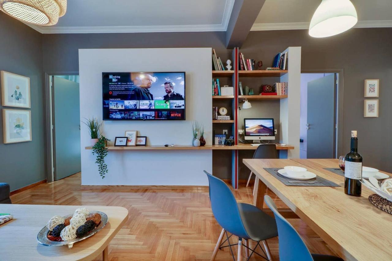 Victoria 5star / 5BR BigApt / Sauna / 2min to metro Atenas Exterior foto